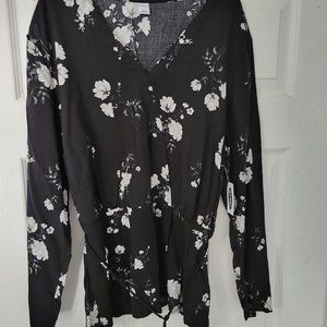 Old Navy L/S floral‎ tunic NWT Size L